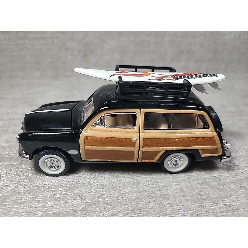 2 - 1949 Ford Woody Wagon Diecast Car 1:38 Scale SS 5737 RonJon Surf Red & Black